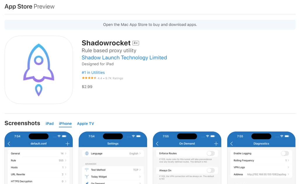 2026 最新 IOS 苹果手机小火箭 Shadowrocket 下载及配置教程